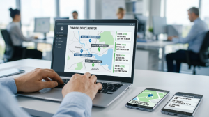 Manager monitoring smartphones