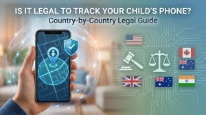 is it legal to track child phone