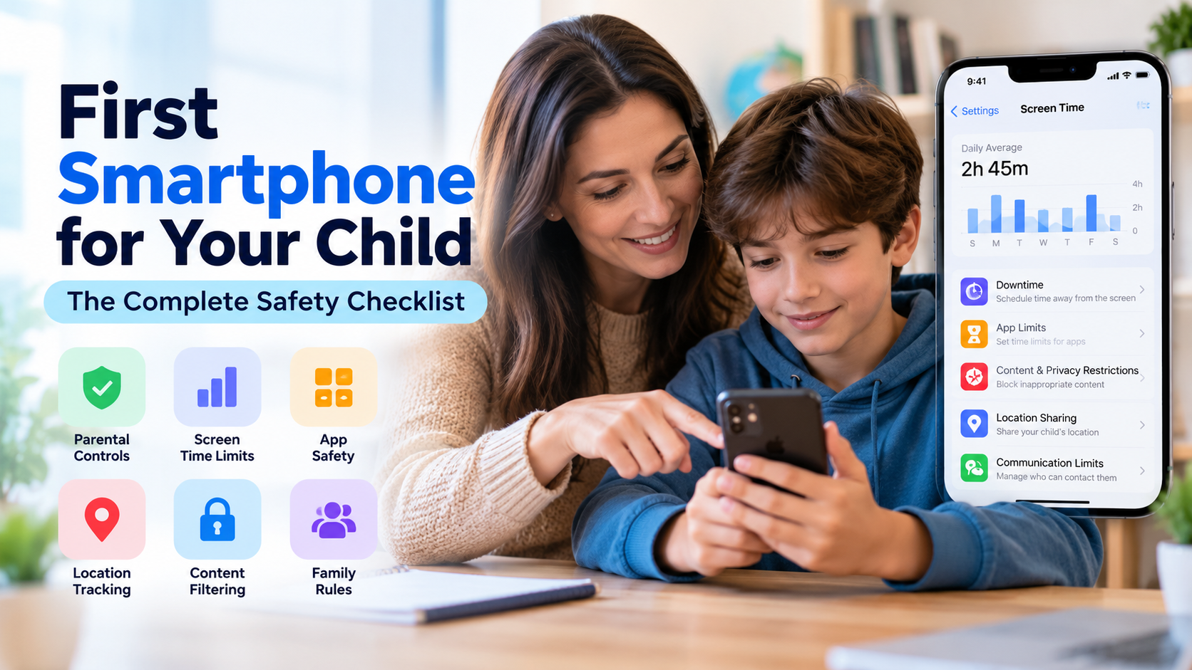 First Smartphone for Your Child: Safety Checklist | SpyHuman