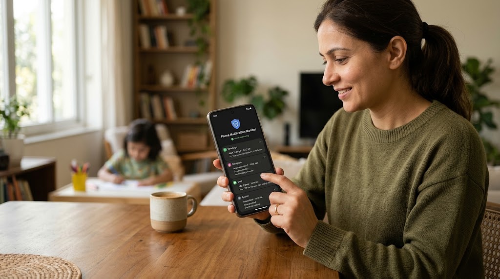 Phone Notification Monitoring for Parents