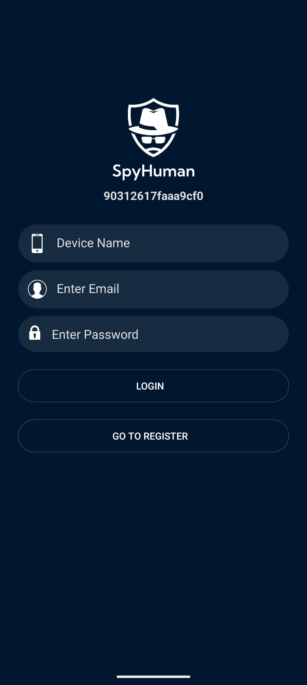 SpyHuman login screen and installation success message