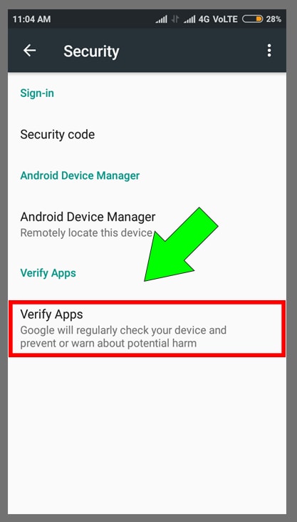 Pre-Install Guide Step-3 | Disable Verify Apps